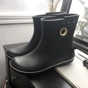 Crocs rain boot black